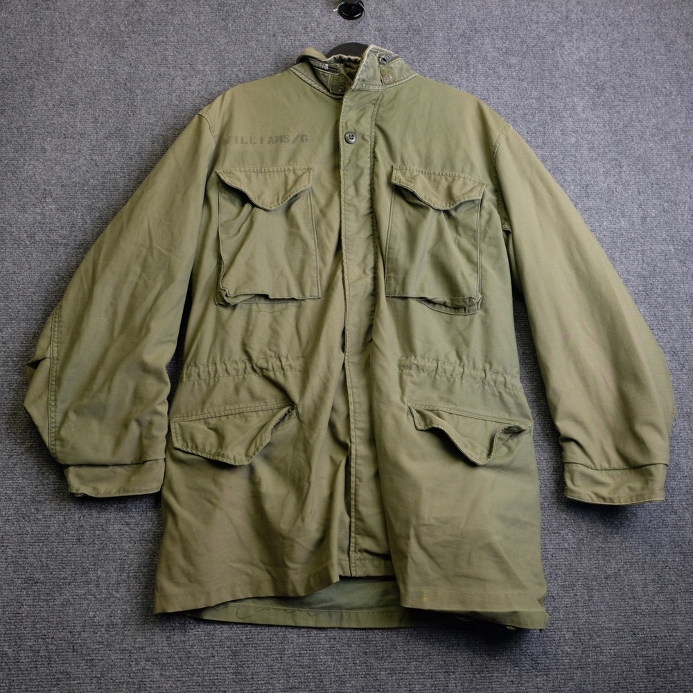 Vintage M-65 Jacket Mens Large Long 60s Vietnam Coat Field OG-107 USMC